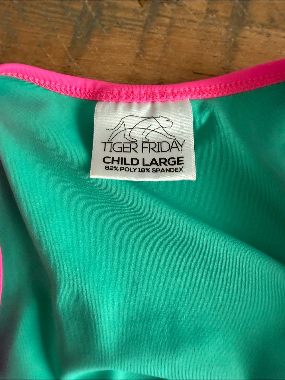 Girls' Bright Pink & Teal Two-Piece Matching Set - Picture 3 of 5